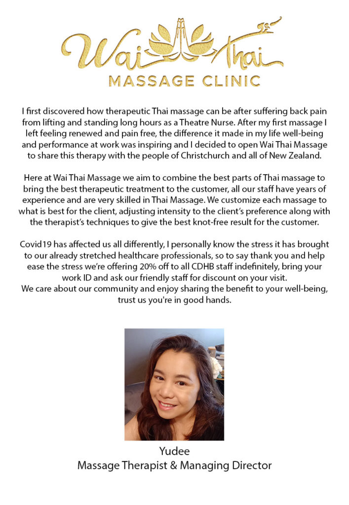 Riccarton Homepage Wai Thai Massage
